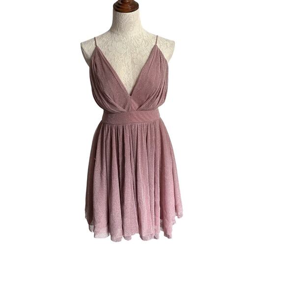 Windsor Kiernan Glittering Mesh Party Dress Sz M softgirl HOCO Y2K Holiday Party - Picture 7 of 13